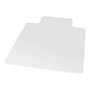 Staples Office Chair Mat, Clear Floor Mats with Lip, Flat-Pile Carpets, Extended Under-Desk Coverage, 53 x 45 Inch, Smooth Glide~#|#~77D895F8-F114-48D0-A4F5B3B3649CD6EB_sc7