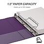 Samsill Durable 1.5" View Ring Binders, D-Ring, Made in USA, Assorted Fashion Colors, 4/Pack (MP46459)~#|#~77D8ACB5-01E7-417A-8A868EA39BAF6155_sc7
