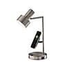 Adesso Rowe Supercharger Incandescent Desk Lamp, 19"H, Brushed Steel (2606-22)~#|#~77E081E1-8DC5-4857-B65CFBD1D912EBC5_sc7