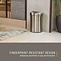 Rubbermaid Refine Stainless Steel Indoor Trash Can with Open Lid, 16 Gallon, Silver (2147550)~#|#~77E3E2A0-570E-43CF-A6756159DE88F5C6_sc7