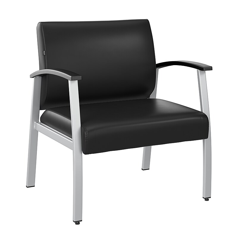 Bush Business Furniture Arrive Vinyl Bariatric Guest Chair, Black (CH3902BVL-03) image 1