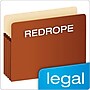 Pendaflex Reinforced File Pocket, 5 1/4" Expansion, Legal Size, Redrope, 50/Carton (ESSS36GCT)~#|#~77E7E892-561F-4A3D-BF73B8828681CCF1_sc7