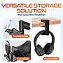 Delton HS7 Headset Stand with Under-Desk Holder and 3 USB-A Ports, Black (DHS3USB)~#|#~77E7FA49-80EA-4FCB-A63C839B309358F4_sc7