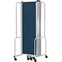 National Public Seating Robo Series 7-Panel Folding Mobile Room Divider, 72"H x 164"W, Blue Fabric (RDG6-7PT04)~#|#~77EED319-0734-4F6F-A40315D516835D19_sc7