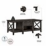 Bush Furniture Key West Coffee Table with 2 End Tables, Dark Gray Hickory (KWS023GH)~#|#~77F1FD05-2F41-4842-87C41D167638FF81_sc7