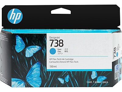 HP 738 Cyan Standard Yield Ink Cartridge (498N5A) Sansujyuku sansujyuku.com