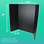 Flipside Tri-Fold Presentation Board, 36" x 48", Corrugated, Black, 10/Carton (30067-10)~#|#~77F7F7C8-936B-4CB2-86638232E9DC79FA_sc7