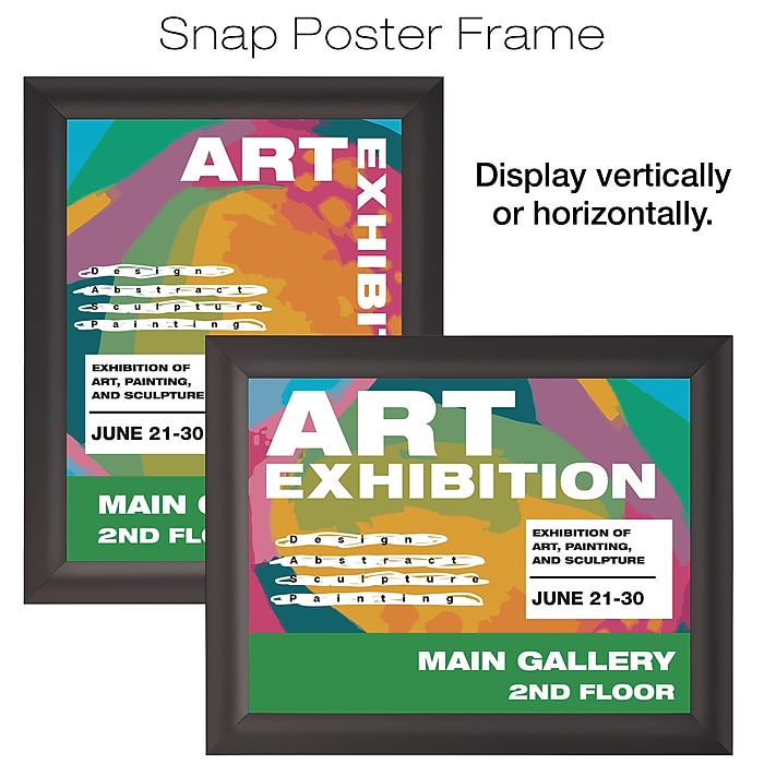 Staples Snap Frame Sign Frame, 8.5