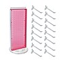 Azar Displays 20”H x 8”W Pegboard Counter Display with 16 4" Hooks, Pink (700508-PNK-4C16)~#|#~77FFC984-3F5C-47AC-95AC619BA3FD8949_sc7