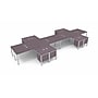 Boss Office Products Simple System 60"W L-Shaped Desk with File Pedestal, Driftwood, 8/Set (SGSD028-101)~#|#~780256C9-CBCB-4C81-A4BA52540B0F64BF_sc7