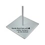 Azar Sign Holder, 12" x 56.5", Vertical, Freestanding, Clear/Silver, Acrylic (300863)~#|#~7802EB0A-F0CB-422E-8B0C28E805A804B7_sc7