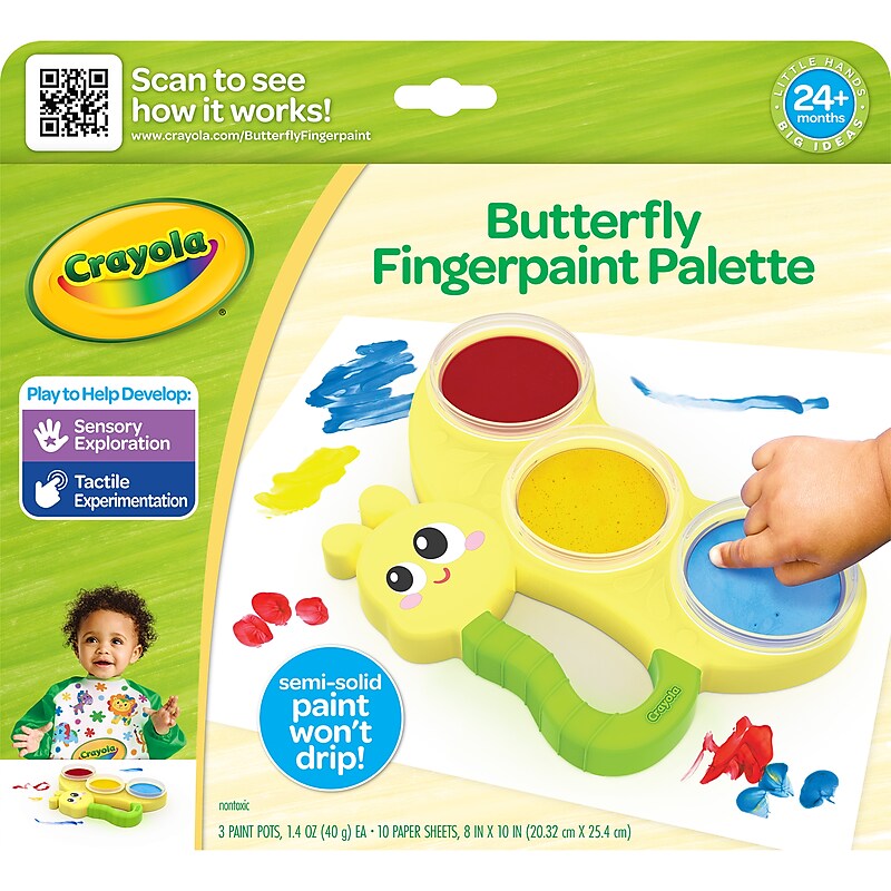 Crayola Butterfly Fingerpaint Palette (BIN811551) image 1