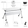 Bush Business Furniture Envision 60"W Foldable Training Room Table, White (NVS009WH)~#|#~7808A208-C5E2-4CFC-9E72202453C9902A_sc7