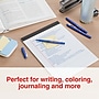 Staples Inspire Felt Tip Pen, Medium Point, 0.7mm, Blue Ink, Dozen (ST63327)~#|#~780B3754-BB12-4628-80FA3F42BD5158BA_sc7