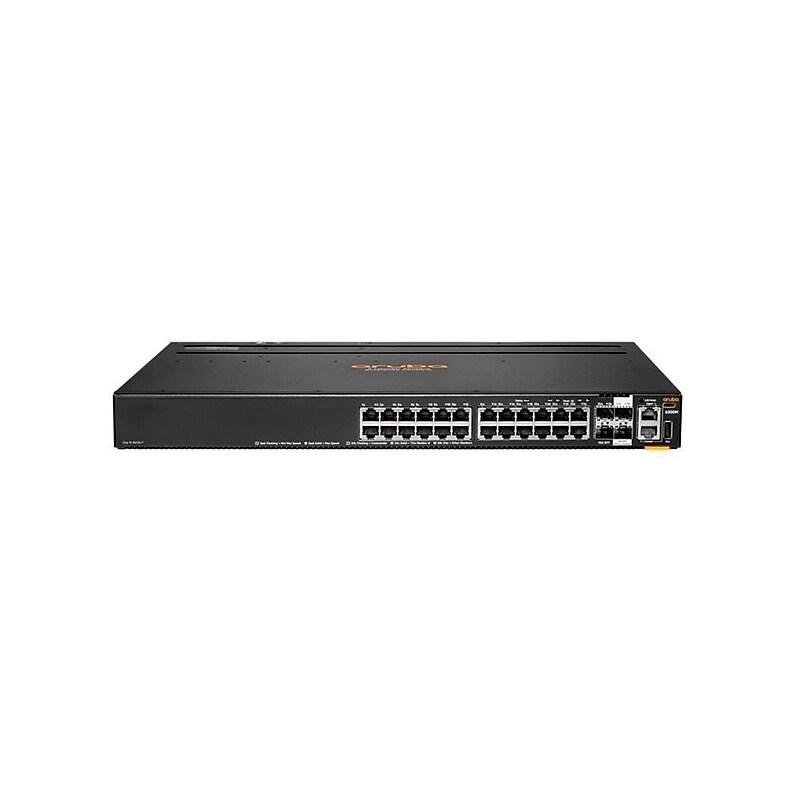 HPE Aruba 24 Gigabit Ethernet PoE Managed Switch, 10000 Mbps, Gray (R8Q68A) image 1