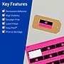 Avery Rectangle Laser/Inkjet Multipurpose Labels, 1" x 2-5/8", Neon Magenta (160/Pack)~#|#~7810B14C-BFD5-4A57-85A3721801796377_sc7