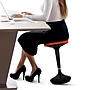 Uncaged Ergonomics Wobble Fabric Backless Stool, Red (WSR)~#|#~78222F22-9937-4103-A9D80EE47B5F8FD1_sc7