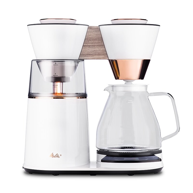 Melitta Vision Luxe 12-Cups Automatic Drip Coffee Maker, Copper/White (MCM002WULGW1) image 1