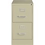 Lorell 2-Drawer Vertical File with Lock, Letter, Putty, 28 3/8"H x 15"W x 26 1/2"D (LLR60196)~#|#~78239A89-AD2B-4B11-B37C2A09AB544EFE_sc7