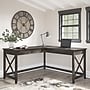 Bush Furniture Key West 60"W L Shaped Desk, Dark Gray Hickory (KWD160GH-03)~#|#~782854EA-A2D0-4221-AE459D947794C40E_sc7