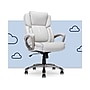 Serta Garret Ergonomic Bonded Leather Swivel Executive Chair, White (43520G)~#|#~78290899-95BB-4F32-A9CECDE653BFFEA6_sc7