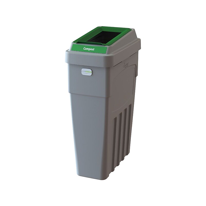 CleanRiver LeanStream Plastic Single-Stream Compost Station, 23 Gallon, Gray (LS1-011) image 1