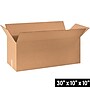 30" x 10" x 10" Shipping Boxes, 32 ECT, Brown, 20/Bundle (301010)~#|#~782AA79A-F711-4BF9-A3414A471F6A9F87_sc7