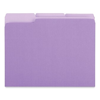 Universal File Folder, Letter Size, Violet, 100/Box (UNV12305)