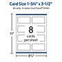 Avery Business Cards, 1-3/4" x 3-1/2", Glossy White, 80/Pack (95285)~#|#~782F8A66-0CA9-4E8B-92D2988EFAF05A80_sc7