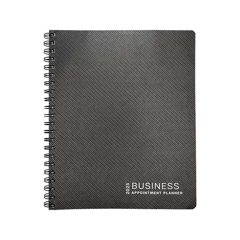 2025 Global Printed Products 8.5" x 11" Weekly & Monthly Appointment Planner, Paper Cover, Black (APPT-CY25-8511) image 1