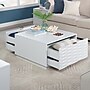Sauder Morgan Main 30"W x 31"D Coffee Table, White (434923)~#|#~7834D32D-E85D-4374-8929CDDBA47AA510_sc7