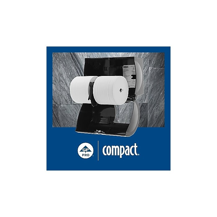 Compact Recycled Coreless Toilet Paper, 1-Ply, White, 3000 Sheets