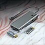 4XEM Thunderbolt 3 Dual 4K DisplayPort Universal Docking Station, Silver (4XUTD05H)~#|#~7841CC81-8DDB-40DA-8F8685EDBDD08F89_sc7