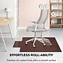 Anji Mountain Standard Bamboo Carpet & Hard Floor Chair Mat with Lip, 55" x 57", Dark Cherry (AMB24009)~#|#~78422F75-FD00-4DC5-908CA3BC88AD4665_sc7