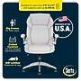 Serta Quinten Ergonomic Faux Leather Executive Chair, Cool Off White (52959-OWHT)~#|#~7843EA99-F5C0-4A07-92B7A0F125B859A5_sc7