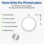 Avery Laser/Inkjet Circle Multipurpose Labels, 3" Dia., White, 60/Pack (S00-F3A)~#|#~7846230A-40C4-416E-8E51AF2A641B6F8D_sc7