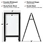 Excello Global Products Indestructible A-Frame Whiteboard, 40" x 22", Black (EGP-HD-0538-BK)~#|#~78473718-F42B-47C8-ADFEAB0DD3E4D401_sc7
