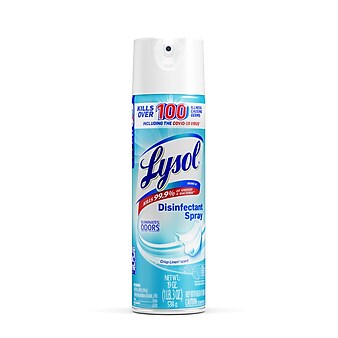 Lysol Disinfectant Spray, Crisp Linen Scent, 19 Oz., Aerosol (1920079329)