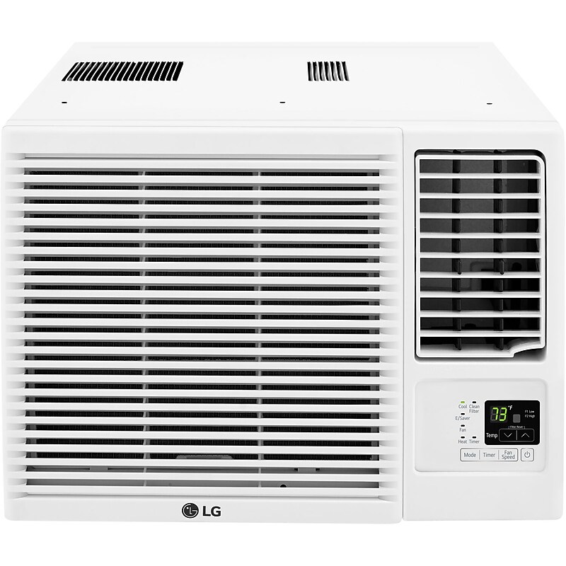 LG 115-Volt 7,600 BTU Window Air Conditioner with Remote, White (LW8023HR) image 1