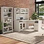 Bush Furniture Cabot 60"W L Shaped Computer Desk with Hutch and 5 Shelf Bookcase, White (CAB011WHN)~#|#~784B7E23-999E-4FE4-B6D427B450F3EF18_sc7