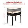 Staples 23.8"W Adjustable Student Desk, Black/Brown (ST63538)~#|#~784CEDCB-8449-46AD-A93CFFAE1B4D591A_sc7