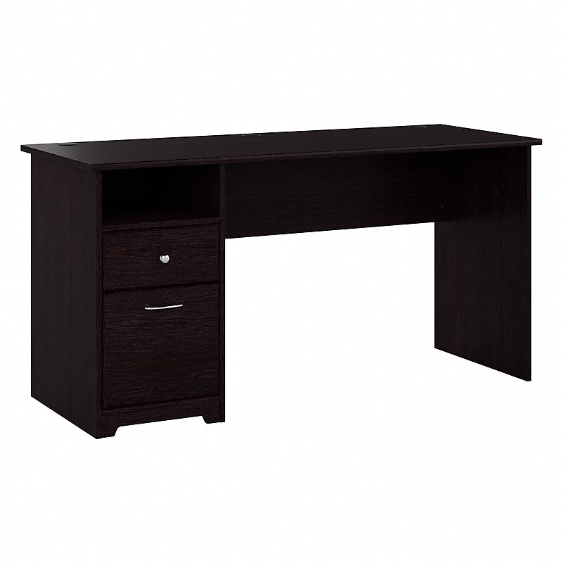 Bush Furniture Cabot 60"W Computer Desk with Drawers, Espresso Oak (WC31860) image 1
