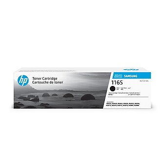 HP 116S Black Toner Cartridge for Samsung MLT-D116S (SU840), Samsung-branded printer supplies are now HP-branded