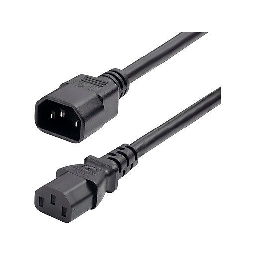 StarTech 6' C14 to C13 Power Cable, male to Female, Black (87146600