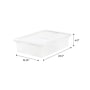 Iris 28 Qt. Storage Box with Snap Lid, Clear, 6/Carton (500244CT)~#|#~78566AC0-89F3-4E37-805B681C0005D026_sc7