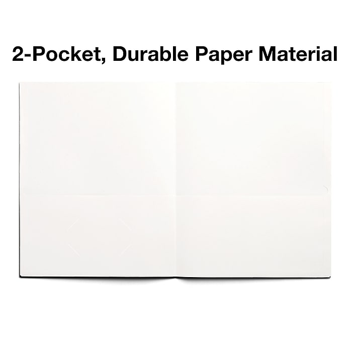 Staples 10% Recycled Smooth 2-Pocket Paper Presentation Folder