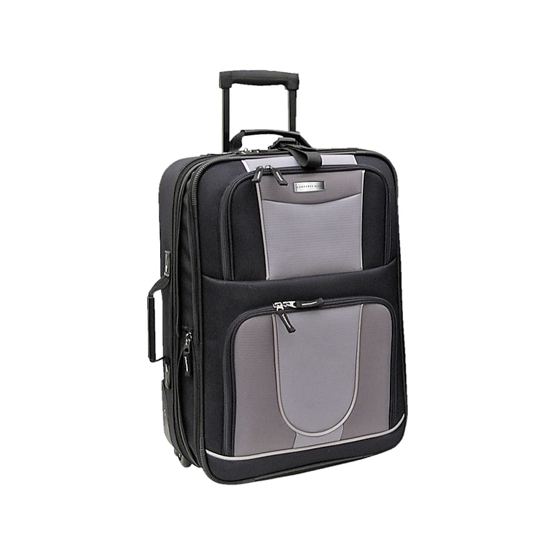 Geoffrey Beene 20" Carry-On Luggage, 2-Wheeled, Black/Gray (GB224-21) image 1