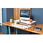 Rocelco 32"W Adjustable Standing Desk Converter, White (R ADRW)~#|#~7861FB6E-219B-4CE2-B635BE2C0285AABC_sc7
