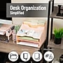 Mind Reader 5-Compartment Plastic Desk Tray, Pink (ANCHBOX5-PNK)~#|#~786D243D-86C3-4125-8474905FEC726EF1_sc7