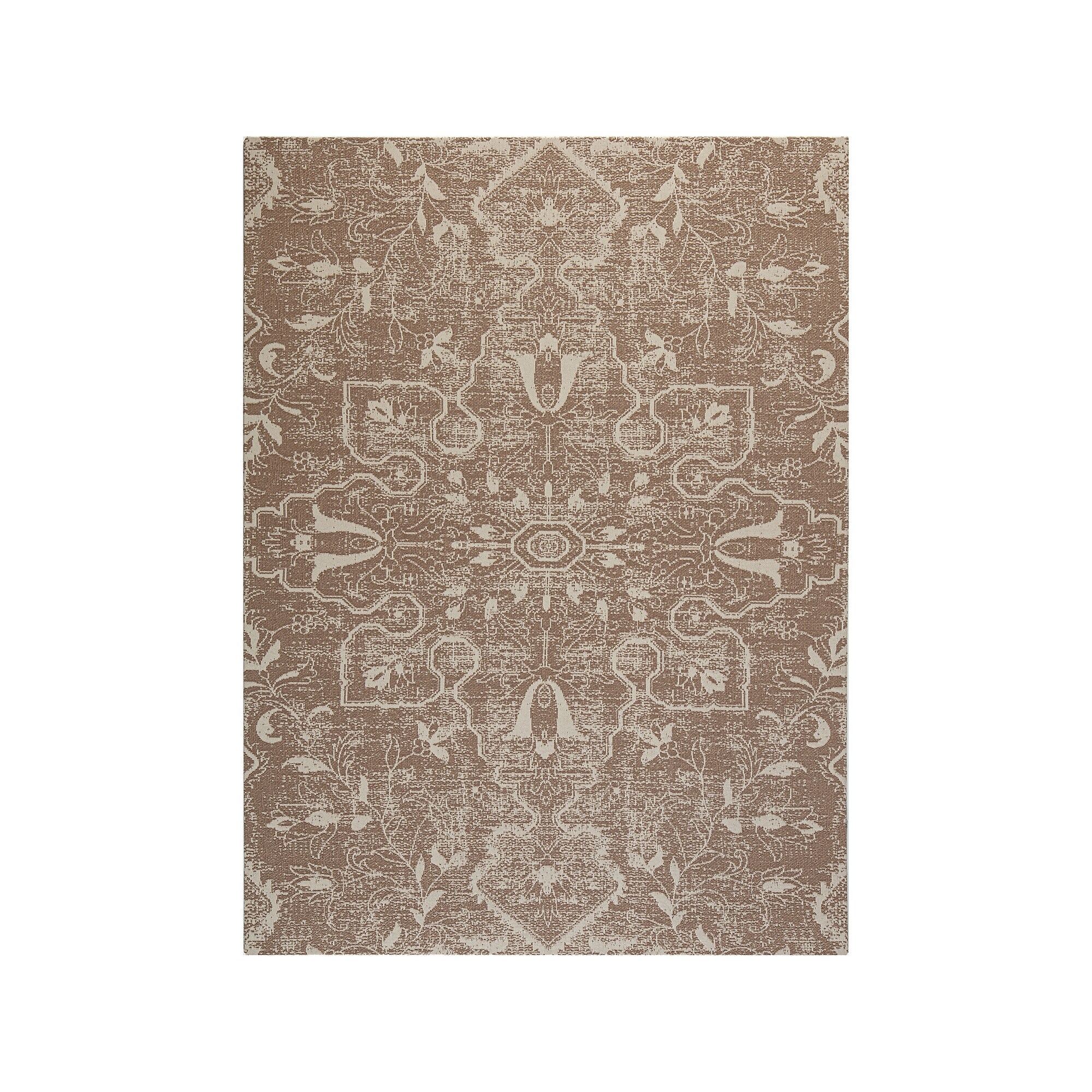 Anji Mountain Rug’d Tamanrasset Carpet & Hard Floor Chair Mat, 36″ x 48″, Ivory/Brown Polyester (AMB9034) Sansujyuku sansujyuku.com